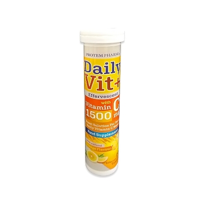 Daily Vit+ vit C 1500 mg Effervescent Tabs 20'S