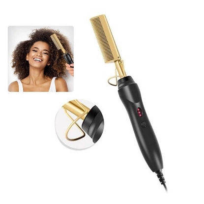 مشط سيراميك حراري مسرح للشعر المجعد