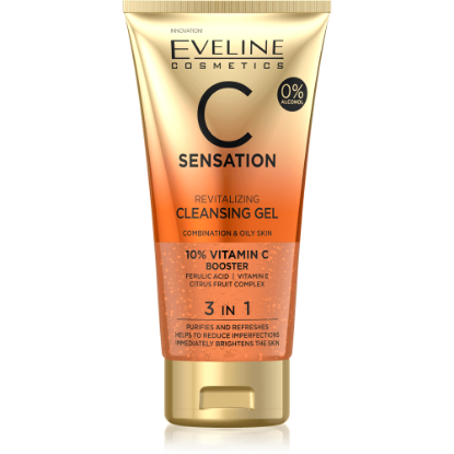 Eveline C Sensation Revitalising Cleansing Wash Gel Combination & Oily Skin150ml