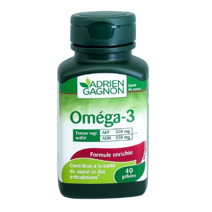 Adrien Gagnon Omega 3 Softgels 40'S