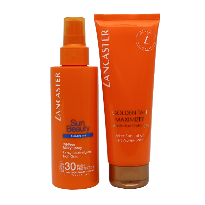 Lancaster S.B. Oil Free Milky Spray SPF 30 - 150Ml + G.T.M. Tan After Sun Lotion 125Ml Free Offer