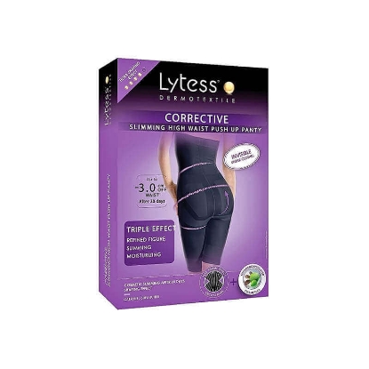 Lytess Corrective Slimming High Waist Push Up Panty Black S/M 