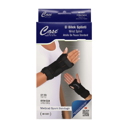 Case Wrist Splint Black  L-XXL