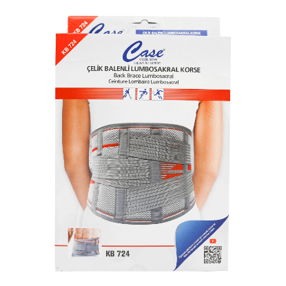 Case Back Brace Lumbosacral Gray  L-XXL