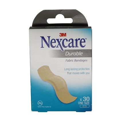 نيكس كير ضمادات قماشية متينة 19*72 مم 30 قطعة 