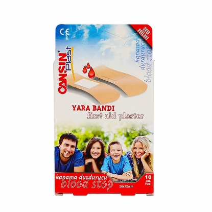 Cansin Plast First Aid Plaster Blood Stop 26 X 72mm 10 Pcs