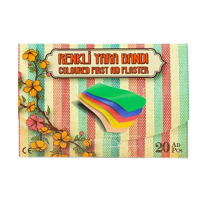 Cansin Plast Coloured First Aid Plaster Special Pack 20 Pcs 