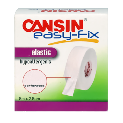 Cansin Easyfix Perforated Elastic Surgical Tape 5m X 2.5cm