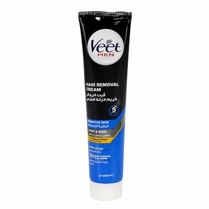 Veet Men Hair Removal Cream For Sensitive Skin Chest And Back 200 ml 