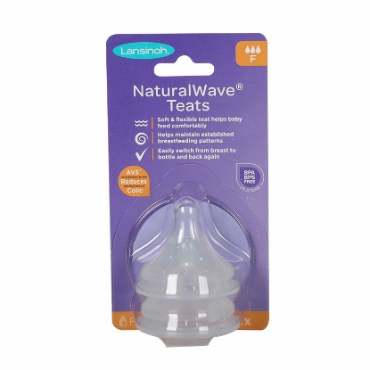 Lansinoh Natural Wave Nipples Fast Flow 2 Pcs
