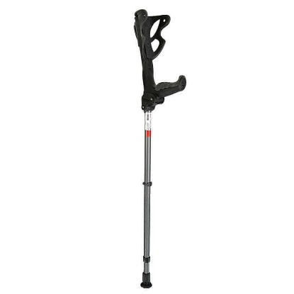 FDI Ergodynamic Elbow Crutch Black With Black Grip (L) EDL 02/02 1 Pc
