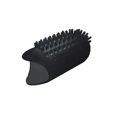 Melo Iko Whitening Black Finger Toothbrush Small 1 Pc 