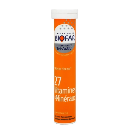 Biofar 27 Vitamins & Mineraux Effervescent Tabs 15'S 