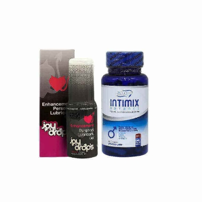 مجموعة عرض كبسولات انتيمكس + جوي دروبز جل مزلق لزيادة الرغبة