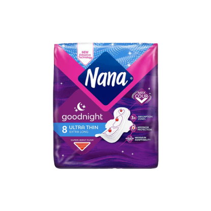 Nana Good Night Ultra Thin Extra Long 8 Pcs 