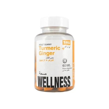 T-RQ Adult Turmeric + Ginger Gummies 60 Pcs 