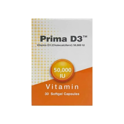Prima Vit D3 50,000 IU 30 Caps 