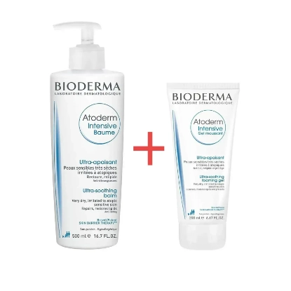 Bioderma Atoderm Intensive Baume 500Ml+ Atoderm Intensive Gel Offer 