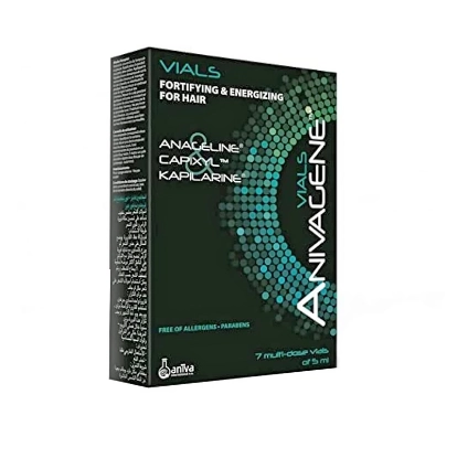 انيفاجين أمبولات لتحفيز نمو الشعر 7*5 مل 