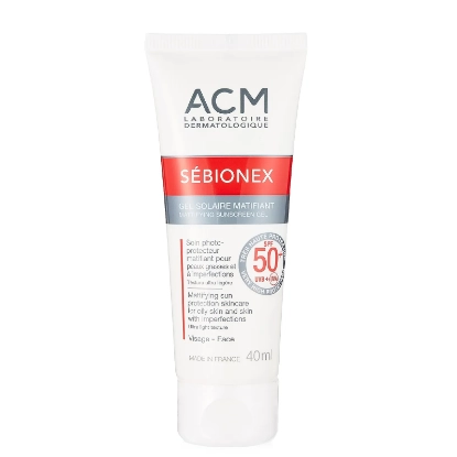 ACM Sebionex Mattifying Sunscreen SPF 50+ Gel 40 mL for combination to oily skin