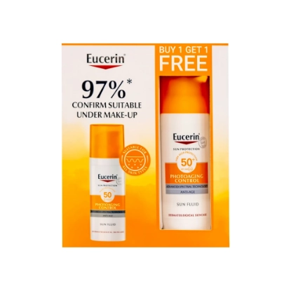 Eucerin Photoaging Control SPF 50 Sun Fluid Kit 1+1 