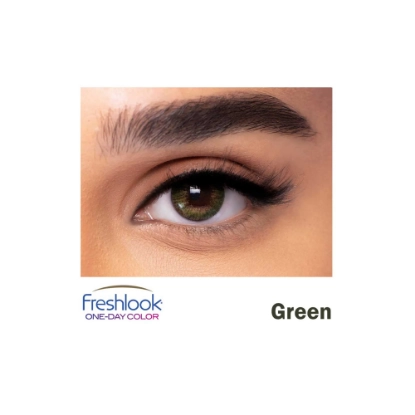 Freshlook One Day Colored Lenses - Green 5 Pairs 