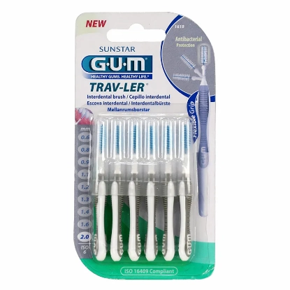 Butler Gum Trav-Ler Interdental Brush 2.0 mm 6 Pcs  