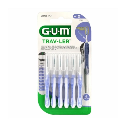 Butler Gum Trav-Ler Interdental Brush 0.6 mm 6 Pcs 