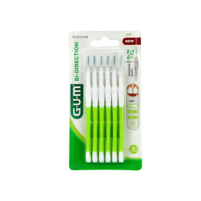 بتلر جم فرشاة تنظيف بين الأسنان ثنائية الاتجاه 0.7 مم 6 قطع 