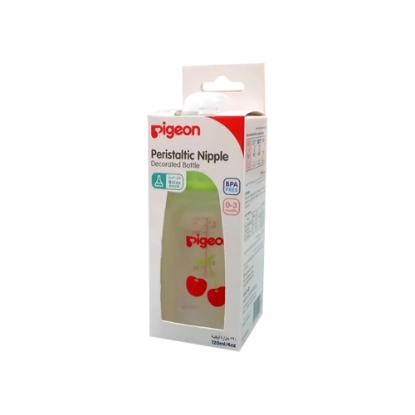 Pigeon Plastic Bottle with Peristaltic Nipple (Fruits) 120 ml 