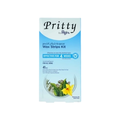 بريتي شرائح شمعية لجميع أنواع البشرة 41 قطعة