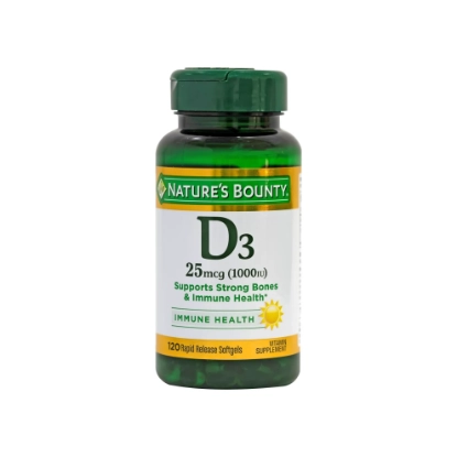 Natures Bounty Vitamin D3 -1000 IU 120 Softgels