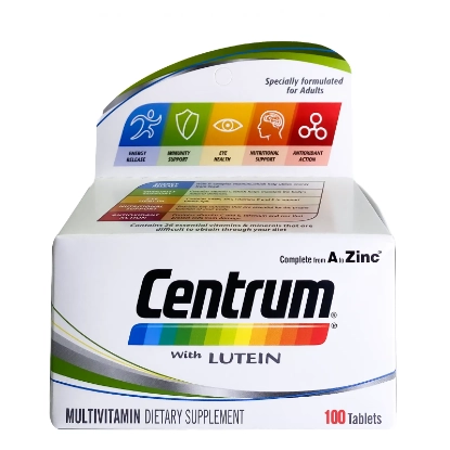 Centrum With Lutein Tabs 100's multivitamin