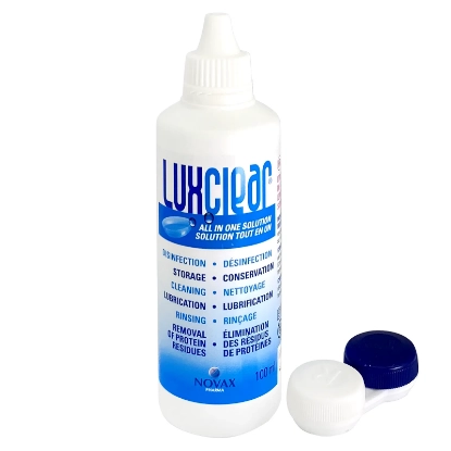 Lux Clear Contact Lenses Soln.100ml for clean lens 