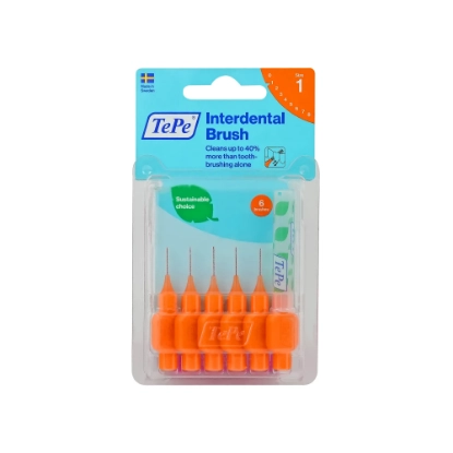 تيبي فرش تنظيف بين الأسنان باللون البرتقالي 0.45 مم 6 قطع
