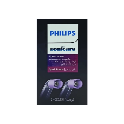 فيليبس رأس لجهاز تنظيف الأسنان المائي بدفق رباعي 2 قطعة