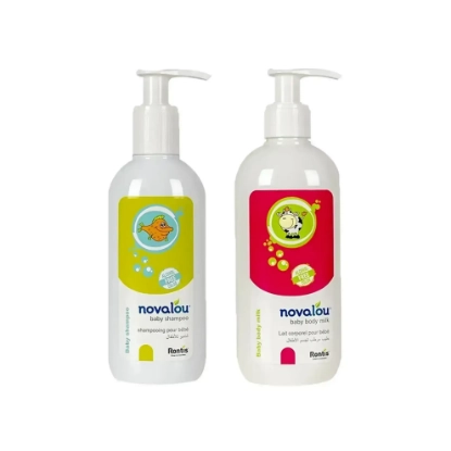 package Novalou Body Milk + Baby Shampoo