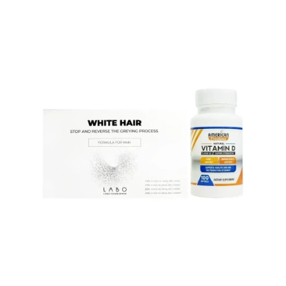 package Crescian White Hair Man + American Creation Vitamin D