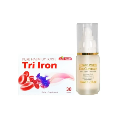 package Cosmo White Eye Contour + Tri Iron